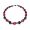 fuchsiafarbene Achatoliven Halskette 2062