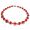 rote Glasperlenkette mit Solarisrechtecken (Bausatz / DIY)B293