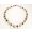 beige-braune  Perlmuttscheiben Halskette / Perlenkette (Bausatz / DIY)B 136