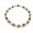 zweifädige Perlmuttzahn Halskette mit braunen Perlen (0251)