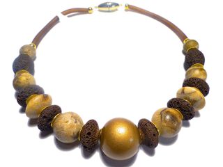 Collier mit Tigerkorallen 2086