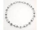 Silberne Aluwalzen-Kette DIY/Bausatz (B1291)