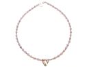 Amethystfarbene Facetten Kette (1119)